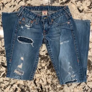 True Religion Ripped Jeans Size 24